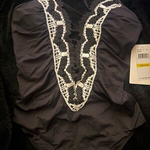 BECCA Black and White One Piece Swimsuit